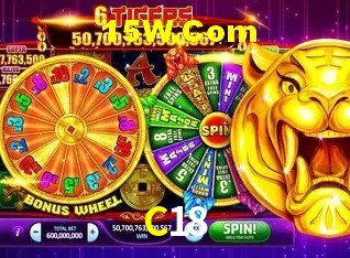 Tela de boas-vindas e lobby de jogos do aplicativo C18